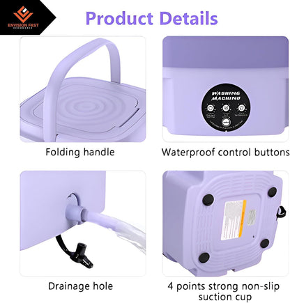 Portable Mini Washing Machineغسالة ملابس صغيرة محمولة